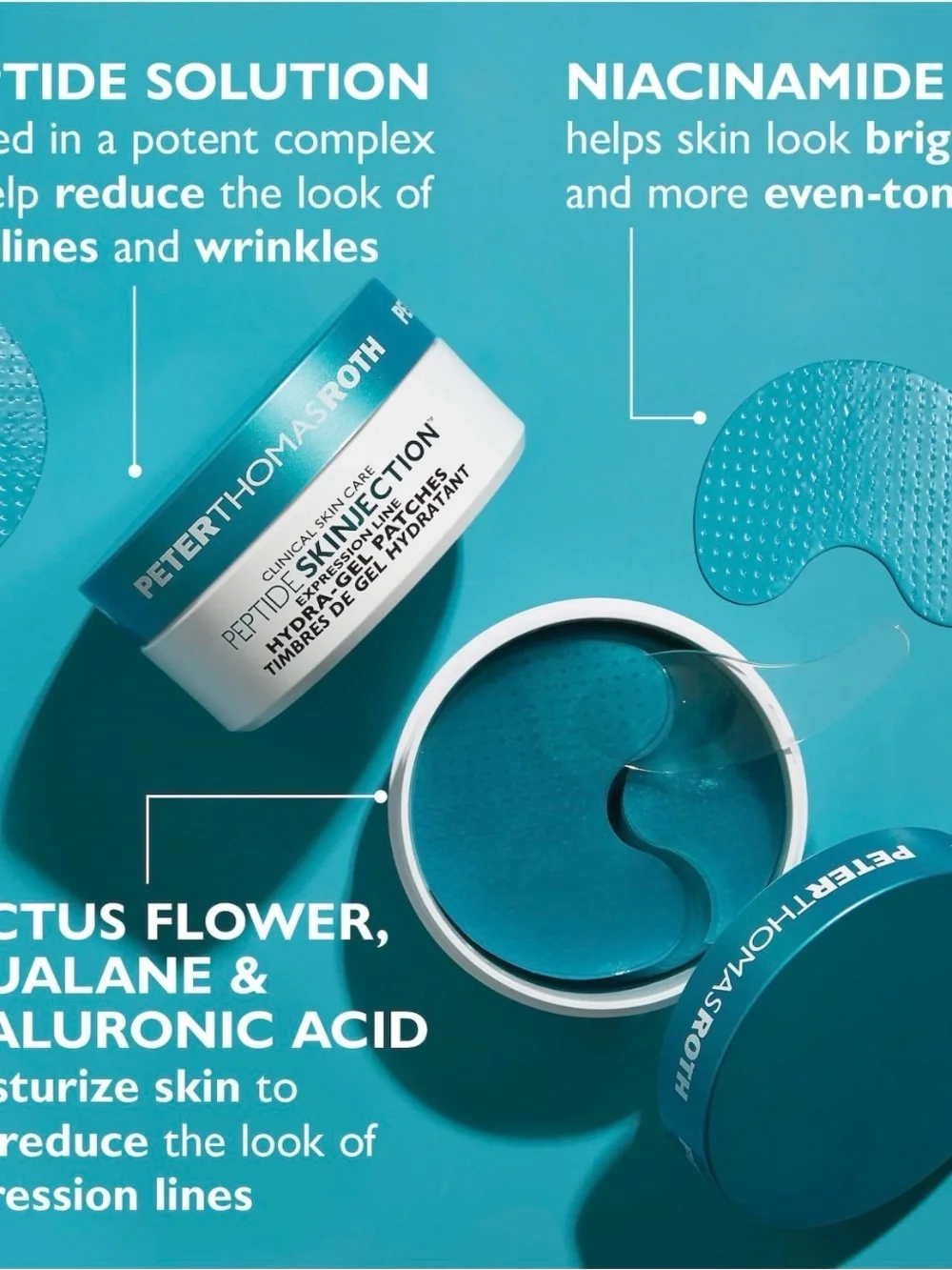 PETERTHOMASROTH peptide injection hydra-gel patches